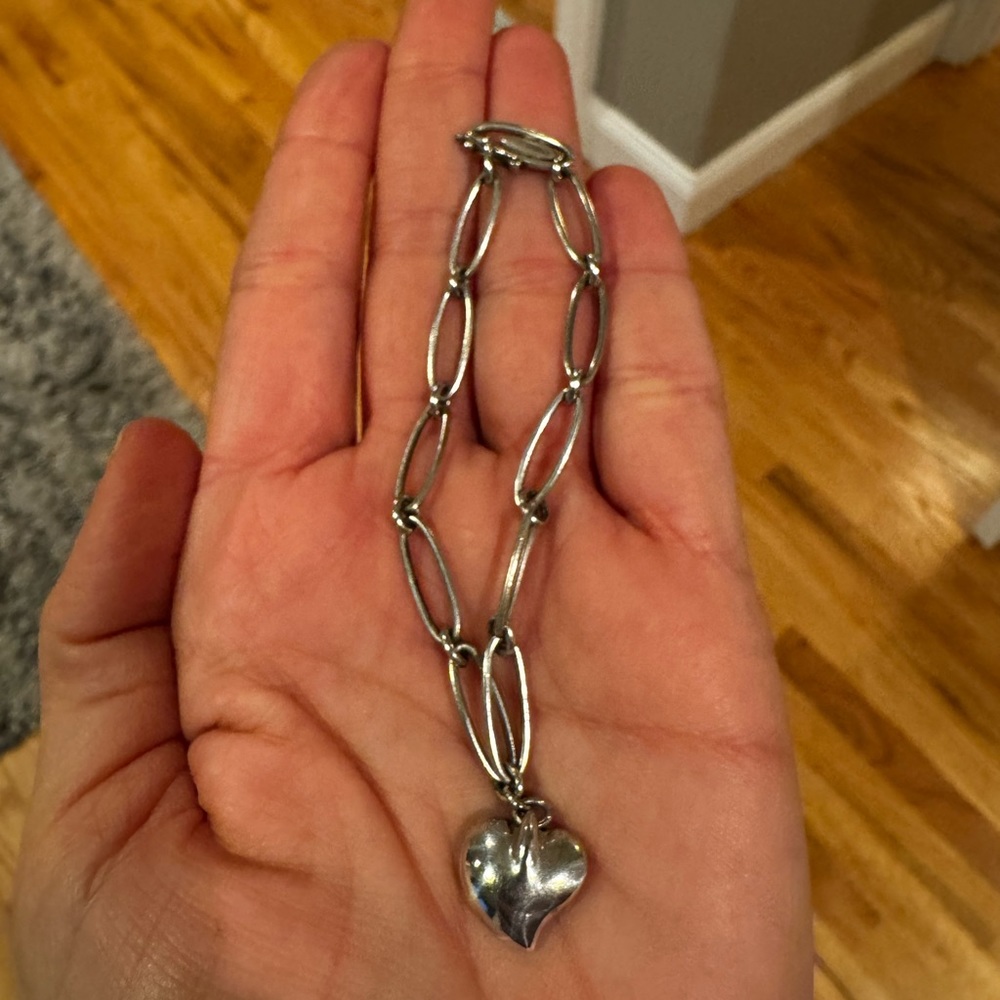 Tiffany & Co. Heart Charm Link Bracelet